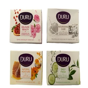 صابون شستشو دورو مدل شیر خیار عسل انار تحت لیسانس وزن120 گرم مجموعه 4 عددی