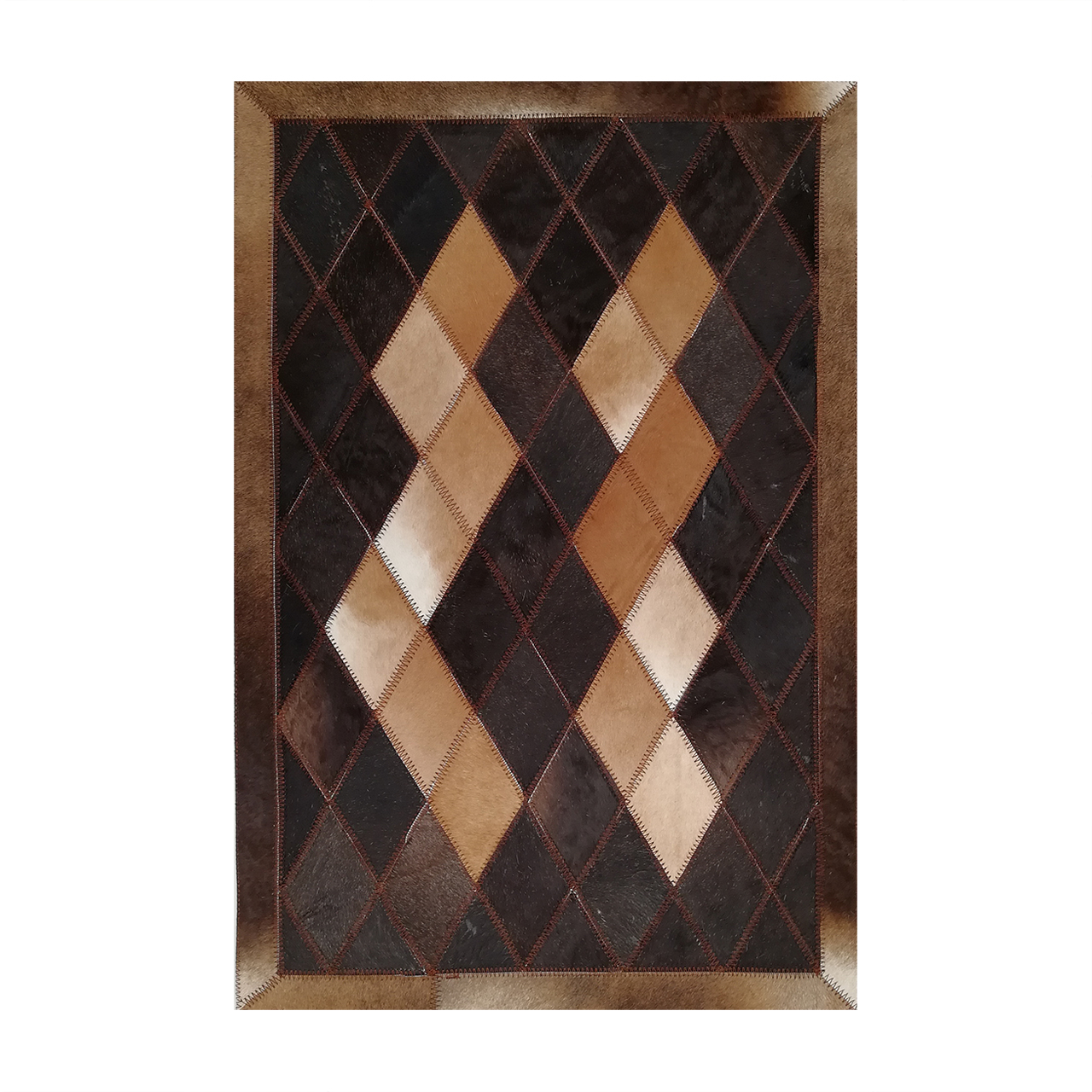 کلاژ فرش پوست و چرم کمالی مدل AD-0416