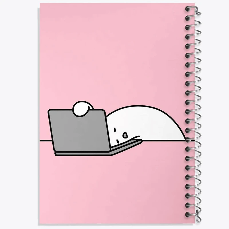 دفتر مشق 100 برگ خندالو طرح تنبل خسته کد 29436