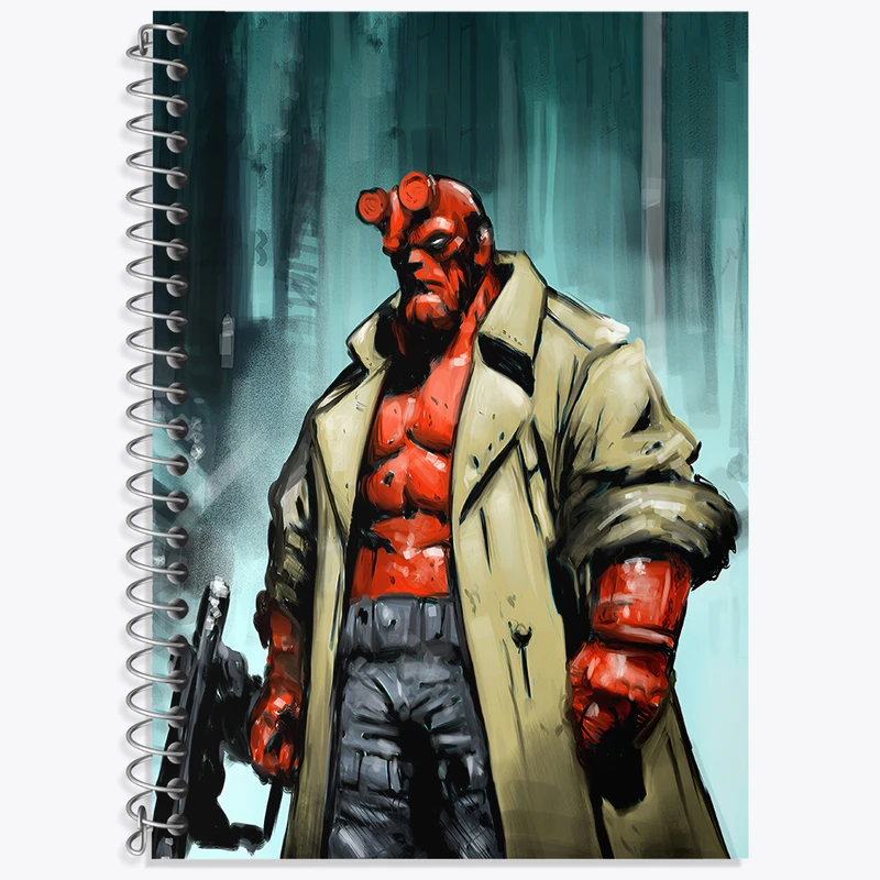 دفتر نت موسیقی 50 برگ خندالو طرح پسر جهنمی (Hellboy) کد N4944