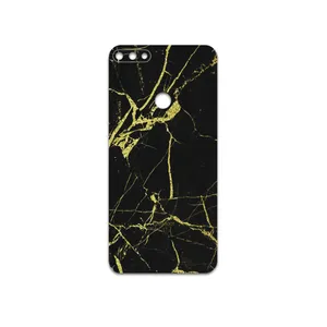 MAHOOT  Graphite-Gold-Marble Cover Sticker for Honor 7C