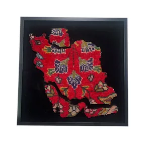 تابلو فرش دستباف طرح ایران کد 3535