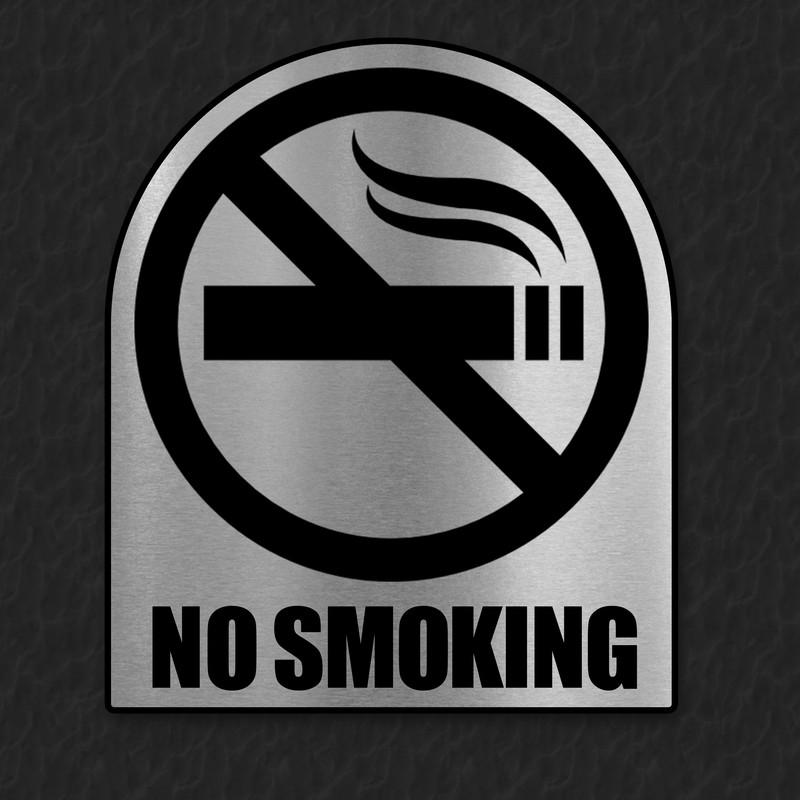 تابلو نشانگر آژنگ طرح سیگار کشیدن ممنوع کد-NO-S-01