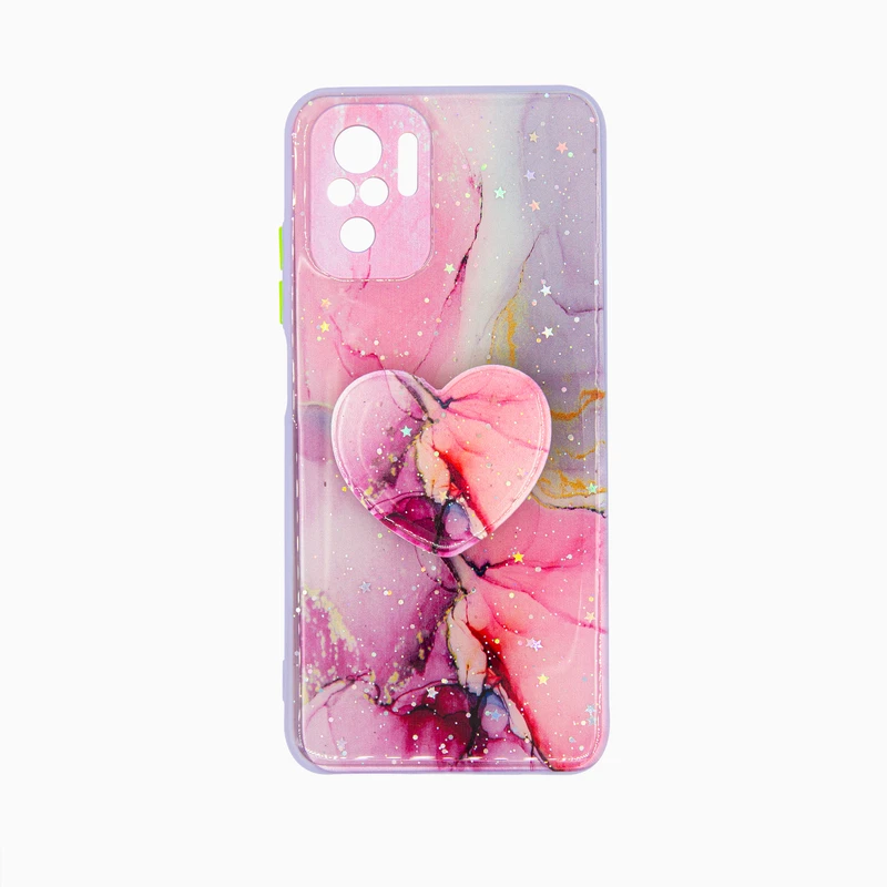 کاور طرح ماربل مناسب برای گوشی موبایل شیائومی NOTE 10 4G به همراه پایه نگهدارنده
