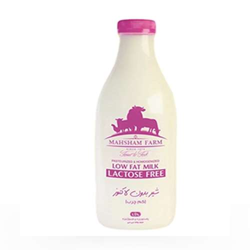 شیر کم چرب بدون لاکتوز ماهشام - 945 میلی لیتر 