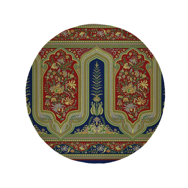 پادری مدل دایره طرح سنتی کد 5370 سایز 90 × 90 سانتی متر