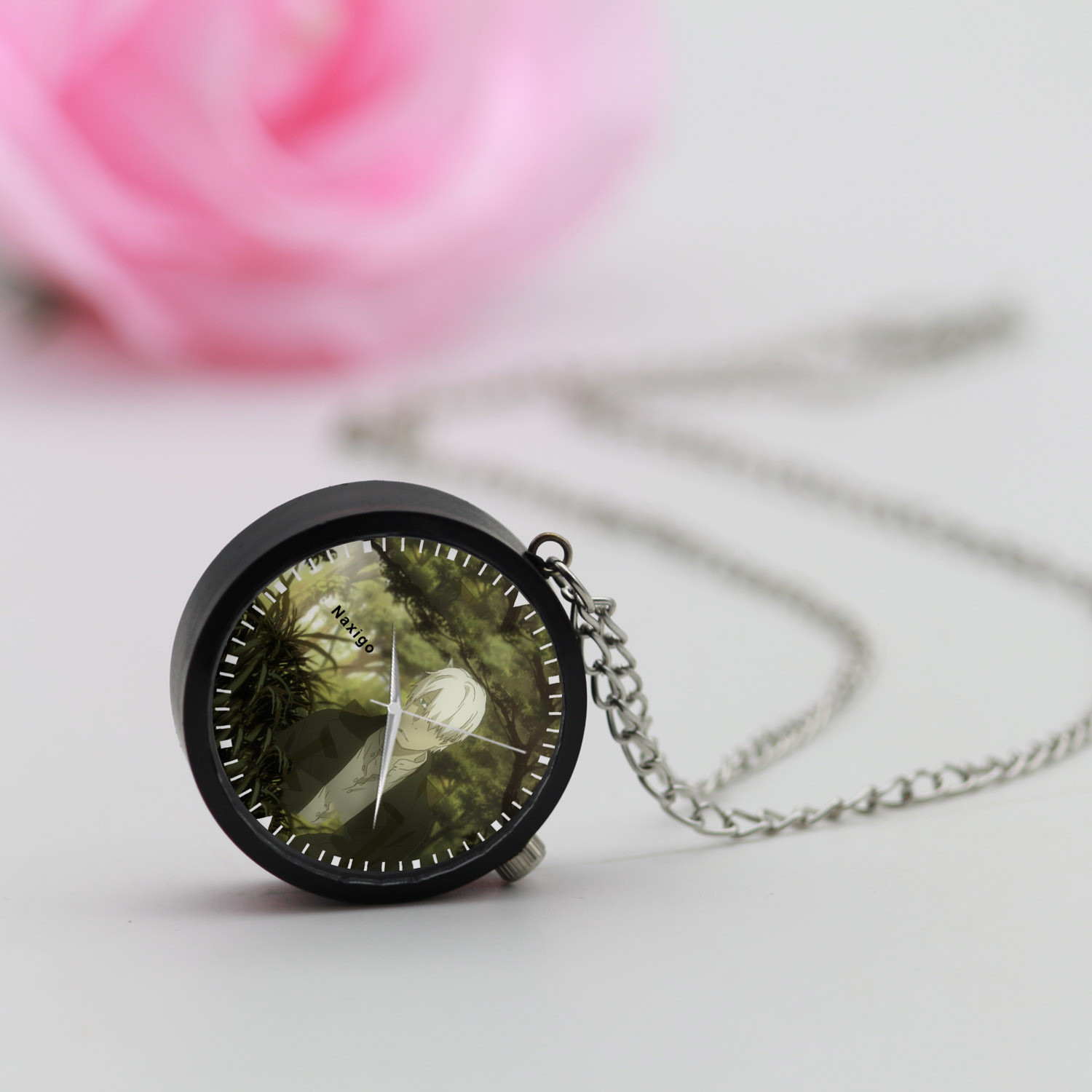 ساعت گردنبندی عقربه ای ناکسیگو مدل Mushishi کد NF13520