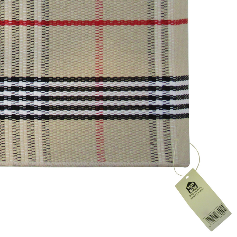 گلیم ماشینی هوم اند لایف مدل لورن طرح دار کد 860004