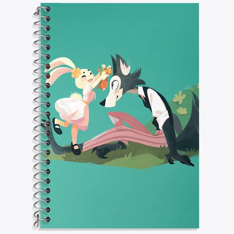 دفتر لغت 50 برگ خندالو طرح لگوشی و هارو انیمه بیستارز کد 33465