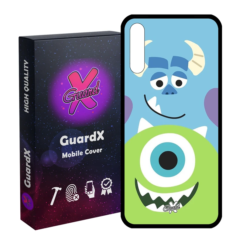 کاور گارد ایکس طرح هیولاها مدل Glass10389 مناسب برای گوشی موبایل سامسونگ Galaxy A30s / A50 / A50s