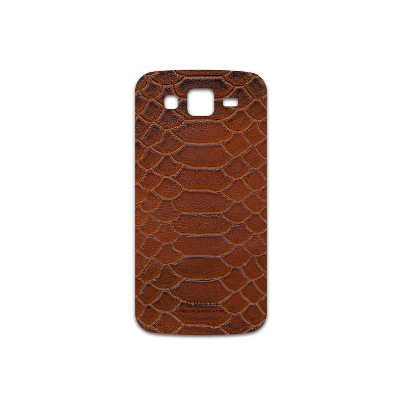 برچسب پوششی ماهوت مدل Brown-Snake-Leather مناسب برای گوشی موبایل سامسونگ Galaxy Grand 2