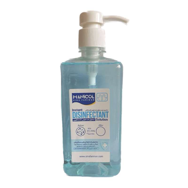 محلول ضدعفونی کننده مانی کل مدل 02 حجم 500 میلی لیتر