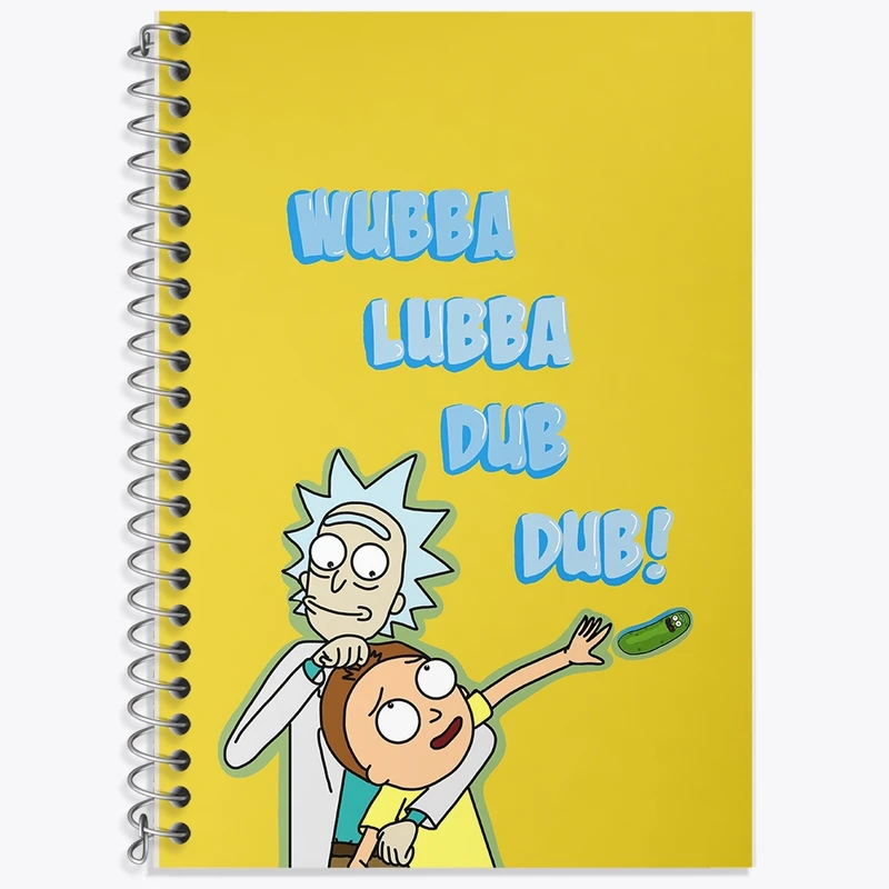 دفتر لغت 50 برگ خندالو طرح ریک و مورتی (Rick and Morty) کد F167
