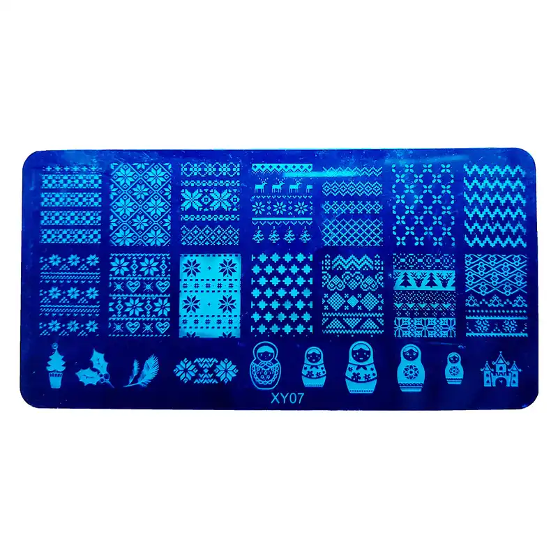 شابلون طراحی ناخن مدل XY07