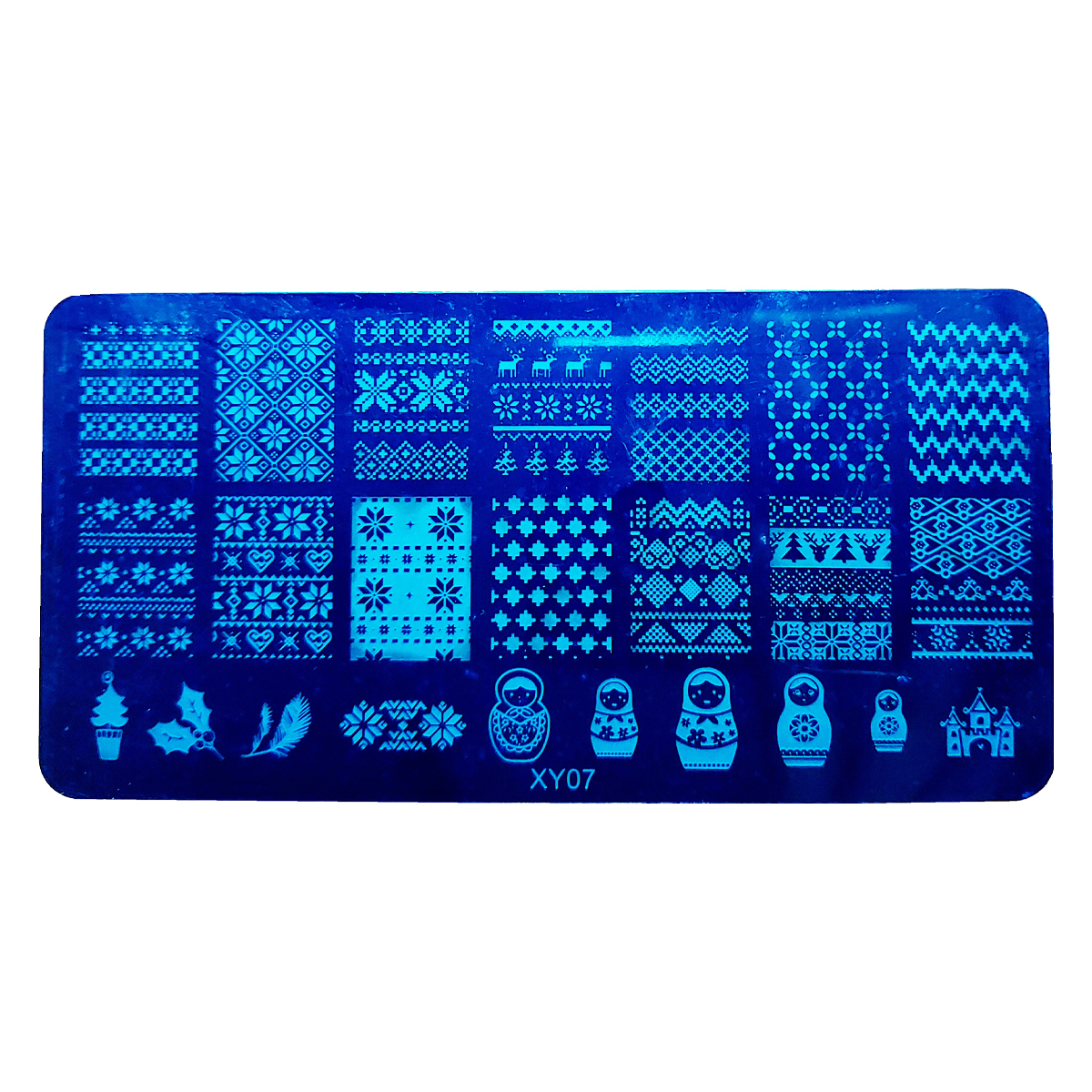 شابلون طراحی ناخن مدل XY07