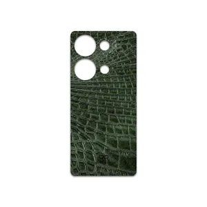 MAHOOT Green-Crocodile-Leather Cover Sticker for Xiaomi Poco M6 Pro 4G