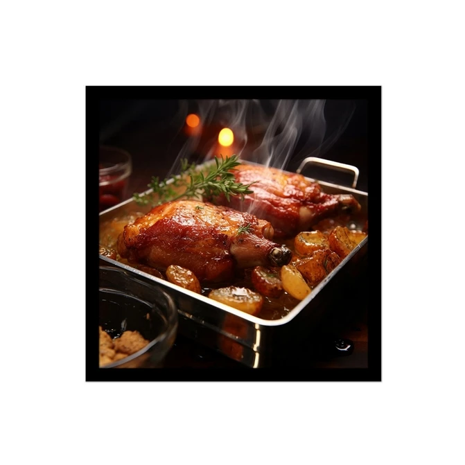 تابلو نوری بکلیت طرح آشپزی مرغ کنتاکی مدل B-MID-15638