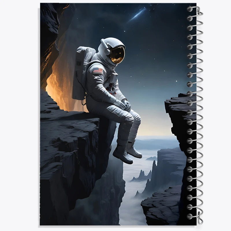 دفتر مشق 100 برگ خندالو طرح فضانورد کد F8069