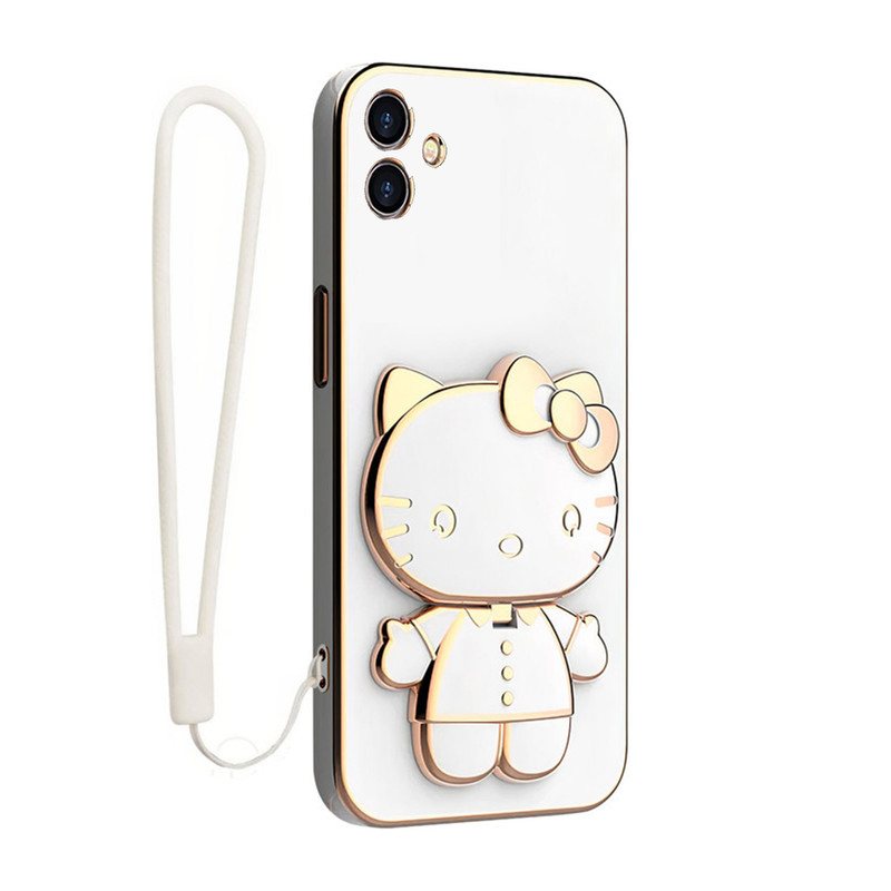 کاور اسپارتان مدل Kitty Strap مناسب برای گوشی موبایل سامسونگ Galaxy A06 به همراه بندآویز