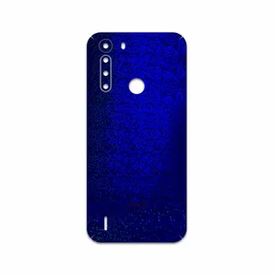 MAHOOT Blue-Holographic Cover Sticker for Motorola One Fusion
