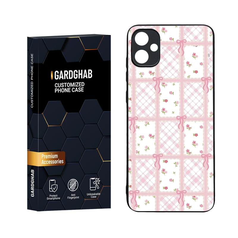 کاور گارد قاب مدل دورژله ای پشت گلس دخترانه مناسب برای گوشی موبایل سامسونگ Galaxy A05