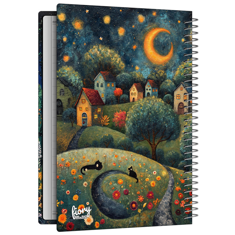 دفتر مشق 50 برگ مستر راد طرح شب های رویایی کد fiory 2720