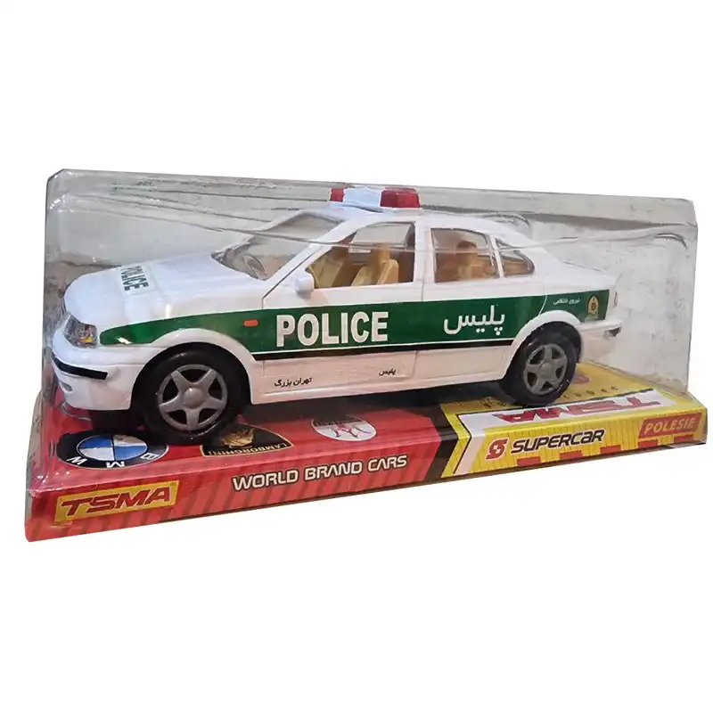 ماشین بازی طرح سمند پلیس مدل tsma