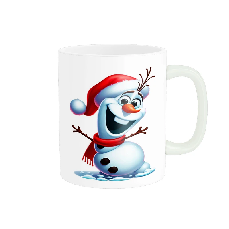 ماگ پادآفرین مدل کریسمس طرح آدم برفی کد p1896