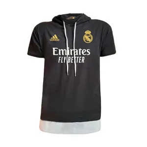 تی شرت کلاه دار ورزشی مردانه مدل رئال مادرید کد T222