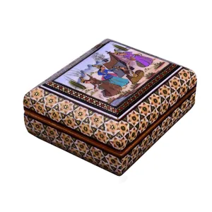 جعبه جواهرات خاتم کاری طرح سرور کد LG-M12