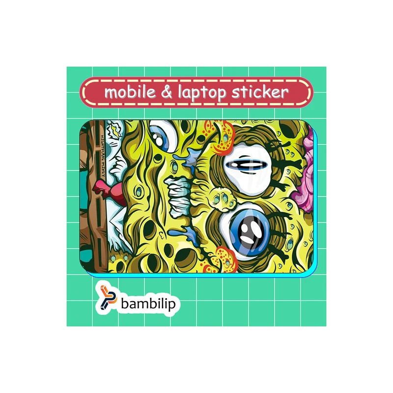 استیکر بامبیلیپ مدل کارت عابر طرح کریزی باب  کد 9192214