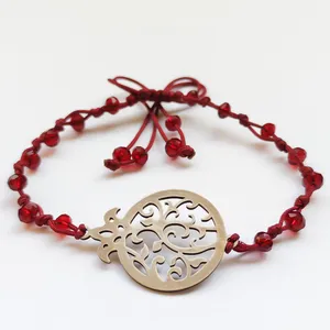 دستبند نقره زنانه مدل انار