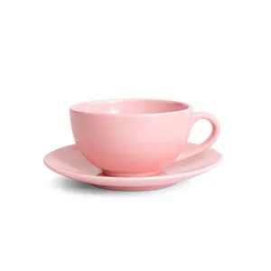 فنجان و نعلبکی سرامیکی مدل رومز لته خوری