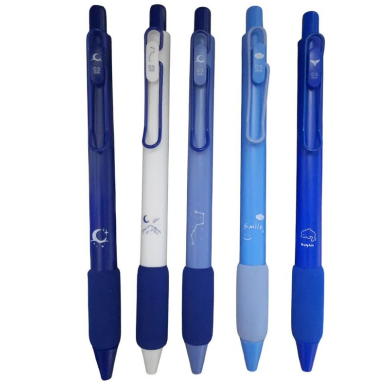 روان نویس 0.5 میلی متری مدل گریپ دار طرح آسمان و دریا کد mn11 بسته 2 عددی