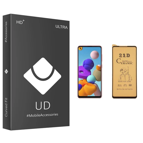 محافظ صفحه نمایش سرامیکی یو دی مدل ULTRA مناسب برای گوشی موبایل سامسونگ Galaxy A21s