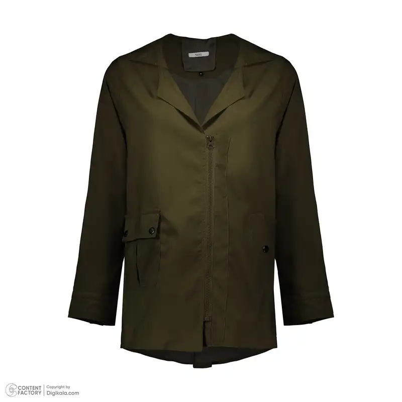 بارانی زنانه نیزل مدل 0117-100 رنگ سبز تیره