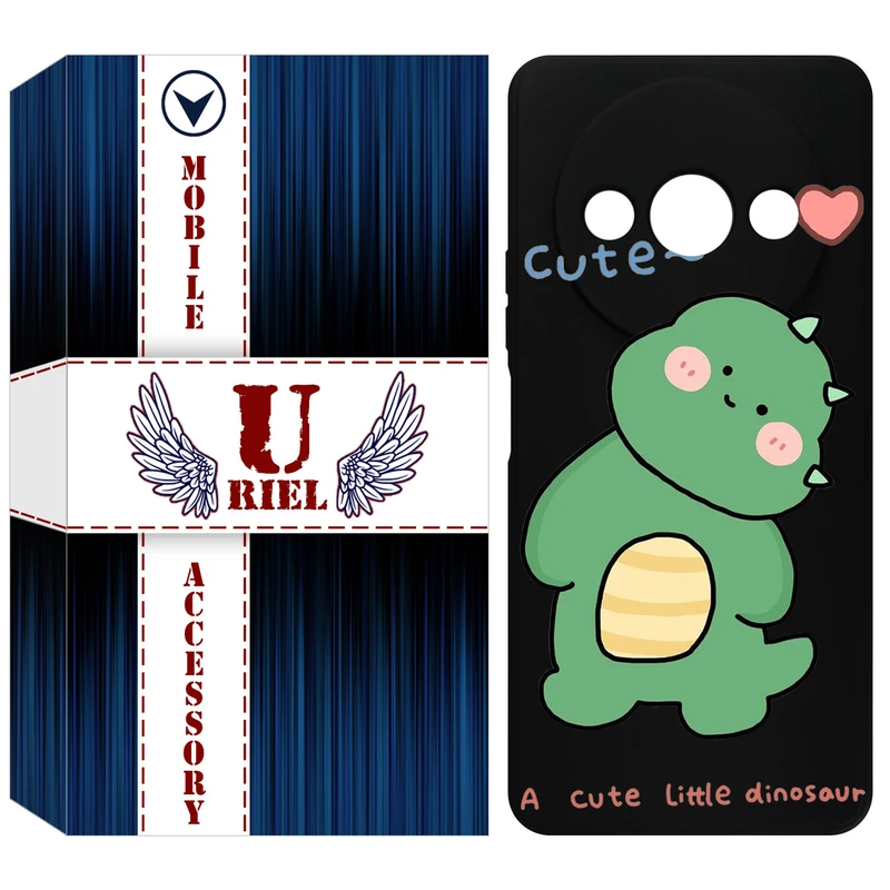 کاور یوریل قاب مدل KSH کد 3 طرح دایناسور مناسب برای گوشی موبایل شیائومی Redmi A3 / A3x