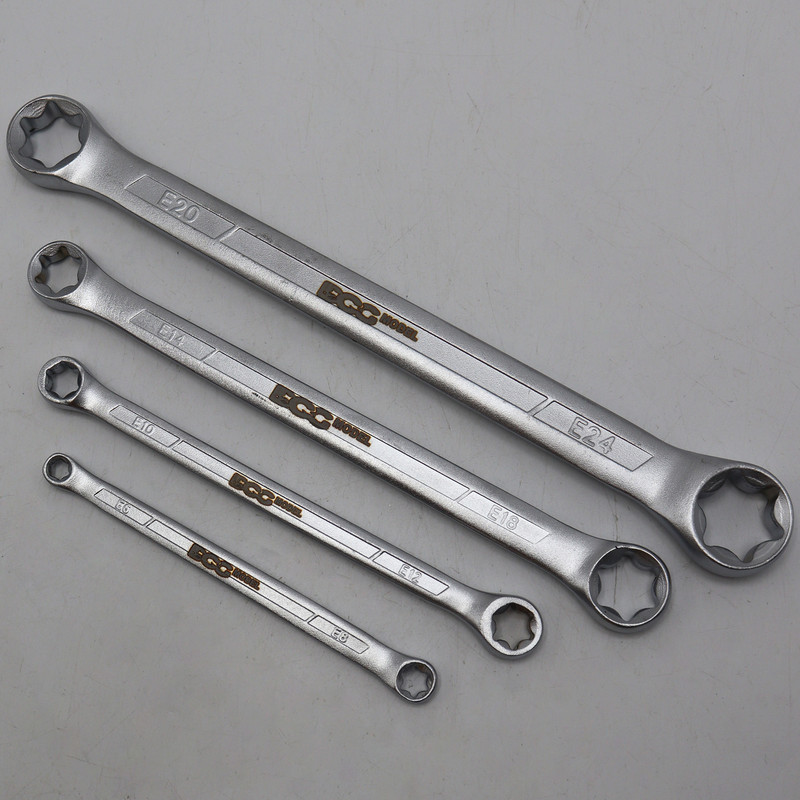 آچار دو سر رینگی مدل داگ کد YP-E06-E24MM مجموعه 4 عددی