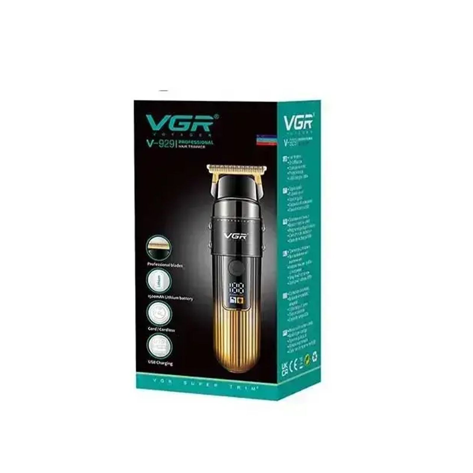 ماشین اصلاح موی سر و صورت وی جی ار مدل V-929 -  - 3