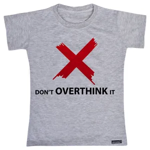 تی شرت آستین کوتاه دخترانه 27 مدل Don’t Overthink It کد MH976