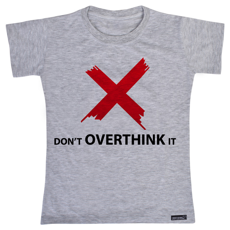 تی شرت آستین کوتاه دخترانه 27 مدل Don’t Overthink It کد MH976