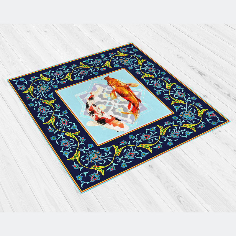 رومیزی طرح ماهی هفت سین کد 9298