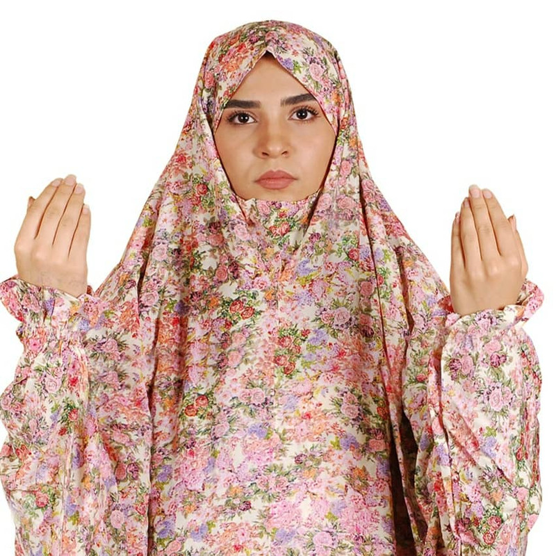 چادر نماز مدل جلوبسته و آستین دار کد 16