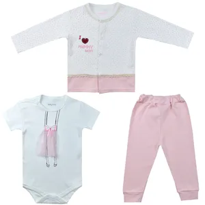 ست 3 تکه لباس نوزادی بی بی وان مدل مامی