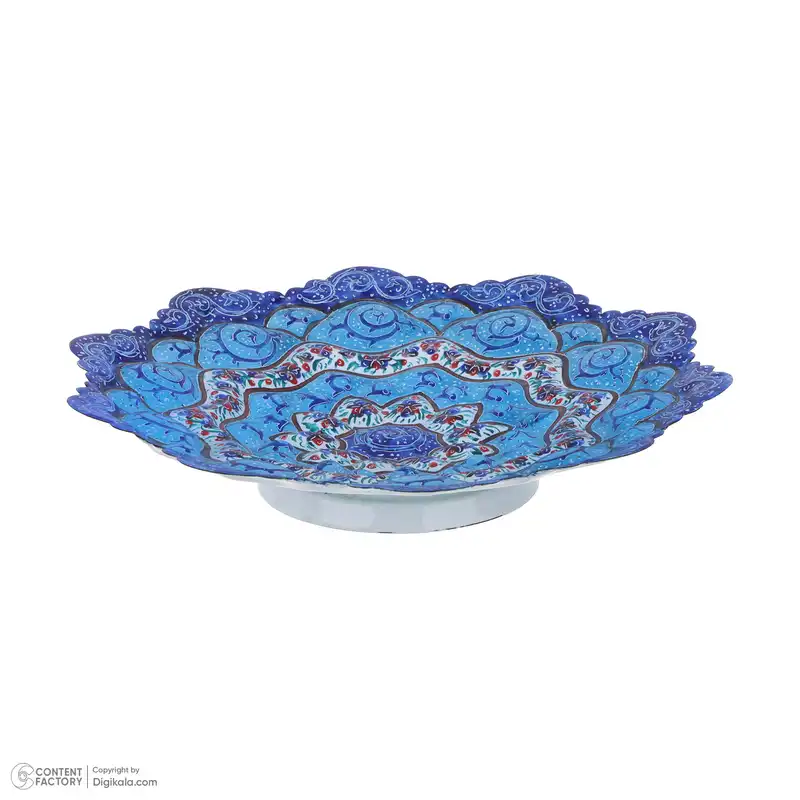 بشقاب مسی ميناکاری کد TM16116