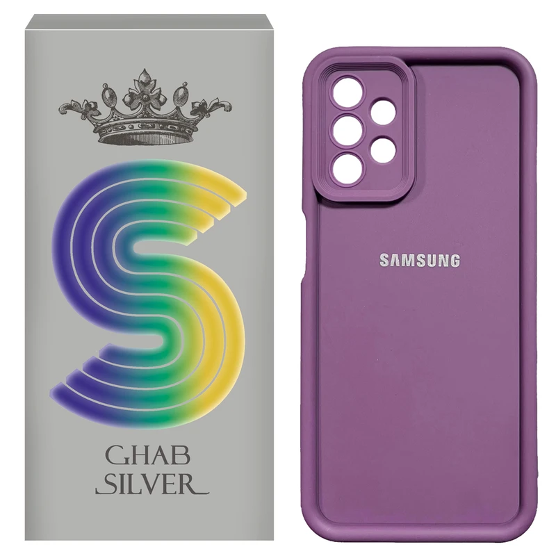 کاور قاب سیلور مدل سالیدکالر مناسب برای گوشی موبایل سامسونگ Galaxy A32 4G