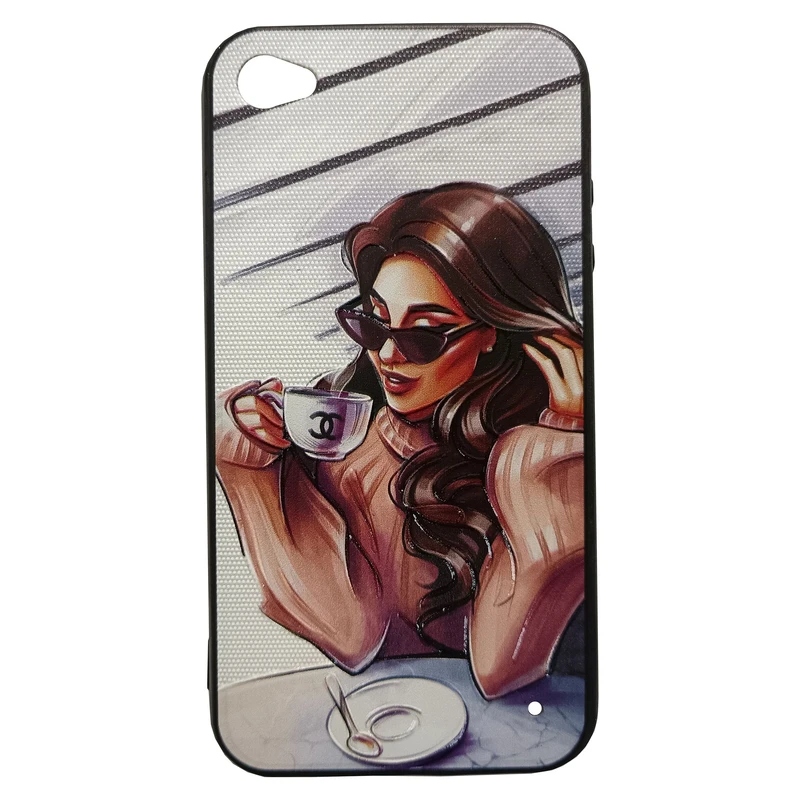 کاور مدل فانتزی کد 12-0 طرح دخترانه مناسب برای گوشی موبایل اپل iPhone 4/4s