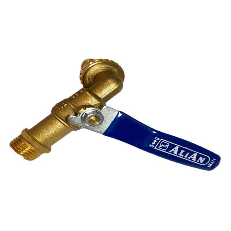 شیر حیاطی ایران آلیان مدل برنجی 1/2