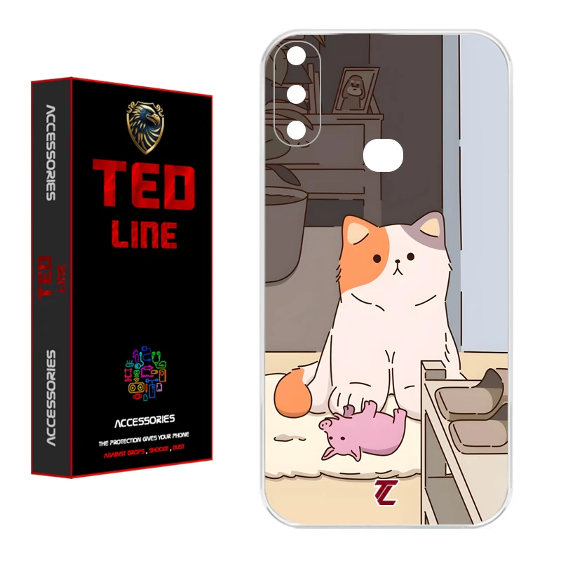 کاور تدلاین طرح گربه کد 1192 مناسب برای گوشی موبایل سامسونگ Galaxy A10S