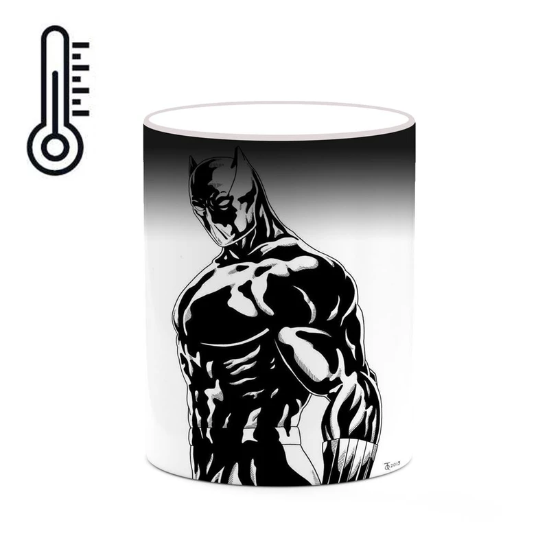 ماگ حرارتی کاکتی مدل بلک پنتر Black Panther Marvel کد mgh38073